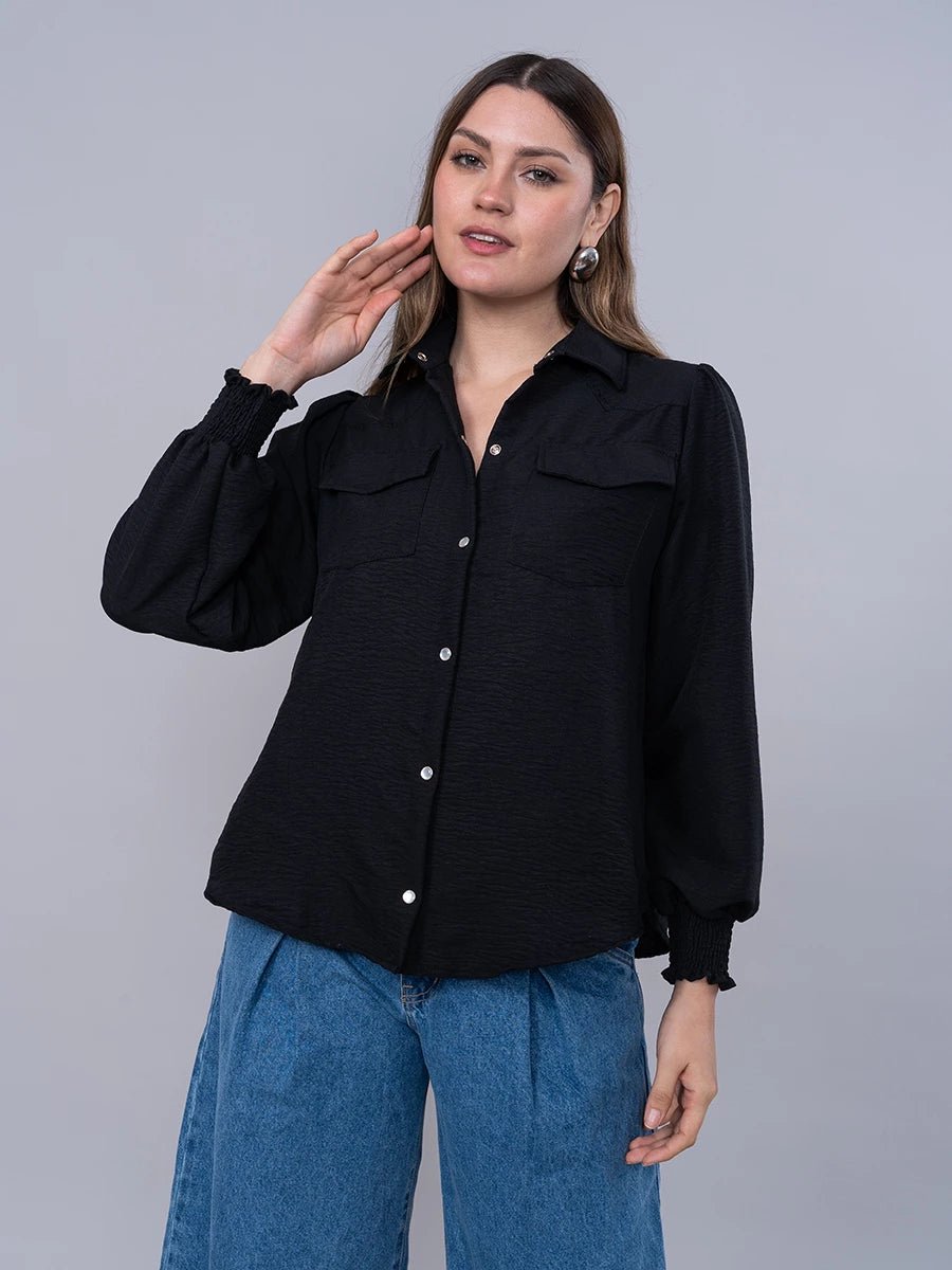 Blusa Cielo Negra - Blusa de La Matier