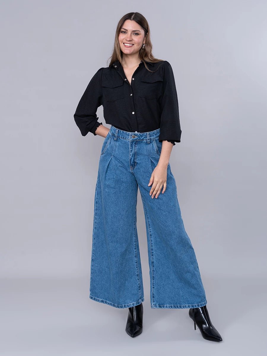 Blusa Cielo Negra - Blusa de La Matier