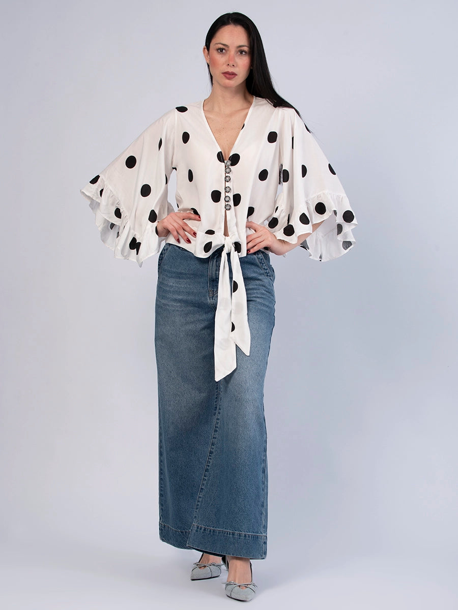 Blusa Margot Polka Dods