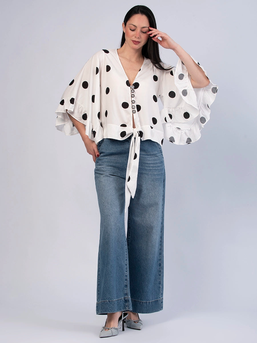 Blusa Margot Polka Dods