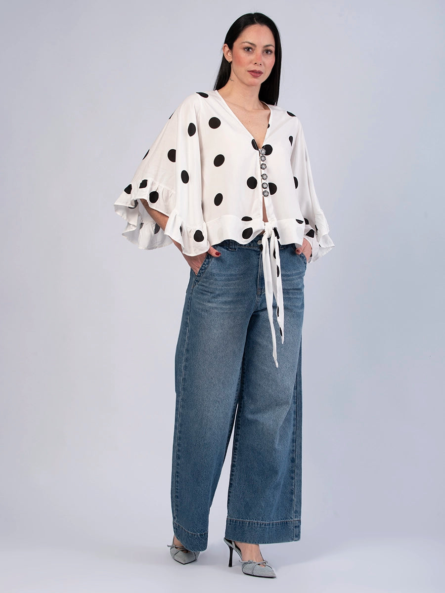Blusa Margot Polka Dods
