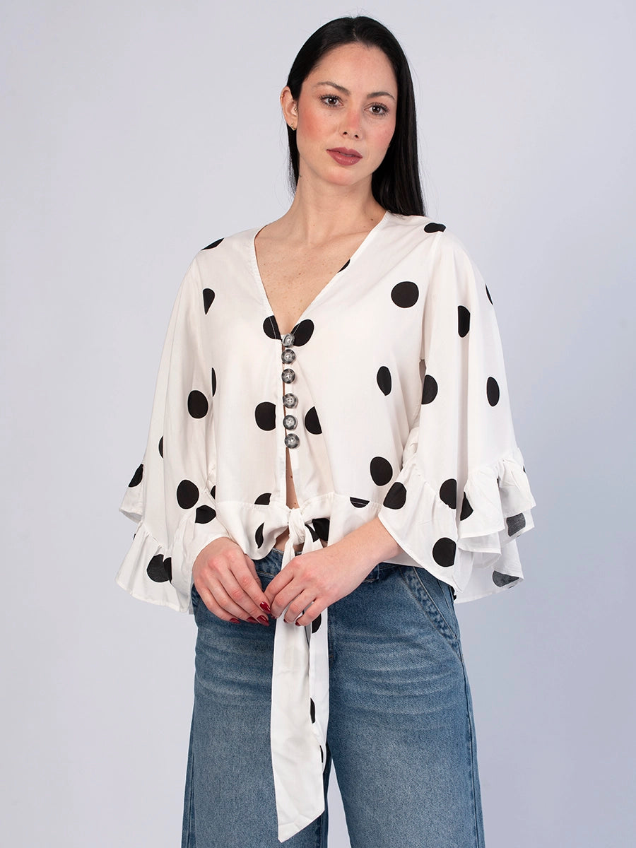 Blusa Margot Polka Dods