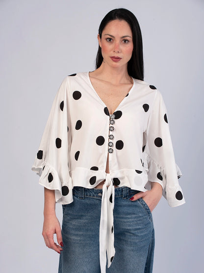 Blusa Margot Polka Dods