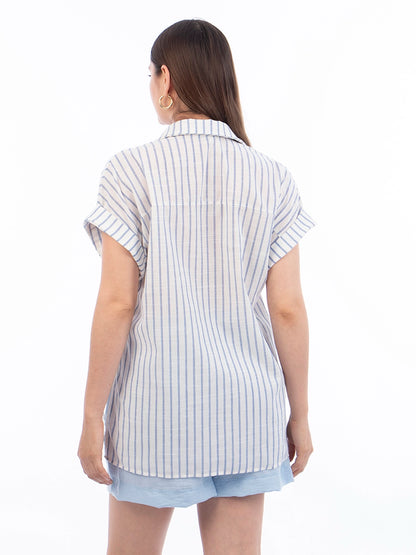 Blusa Maribel Rayas Celeste