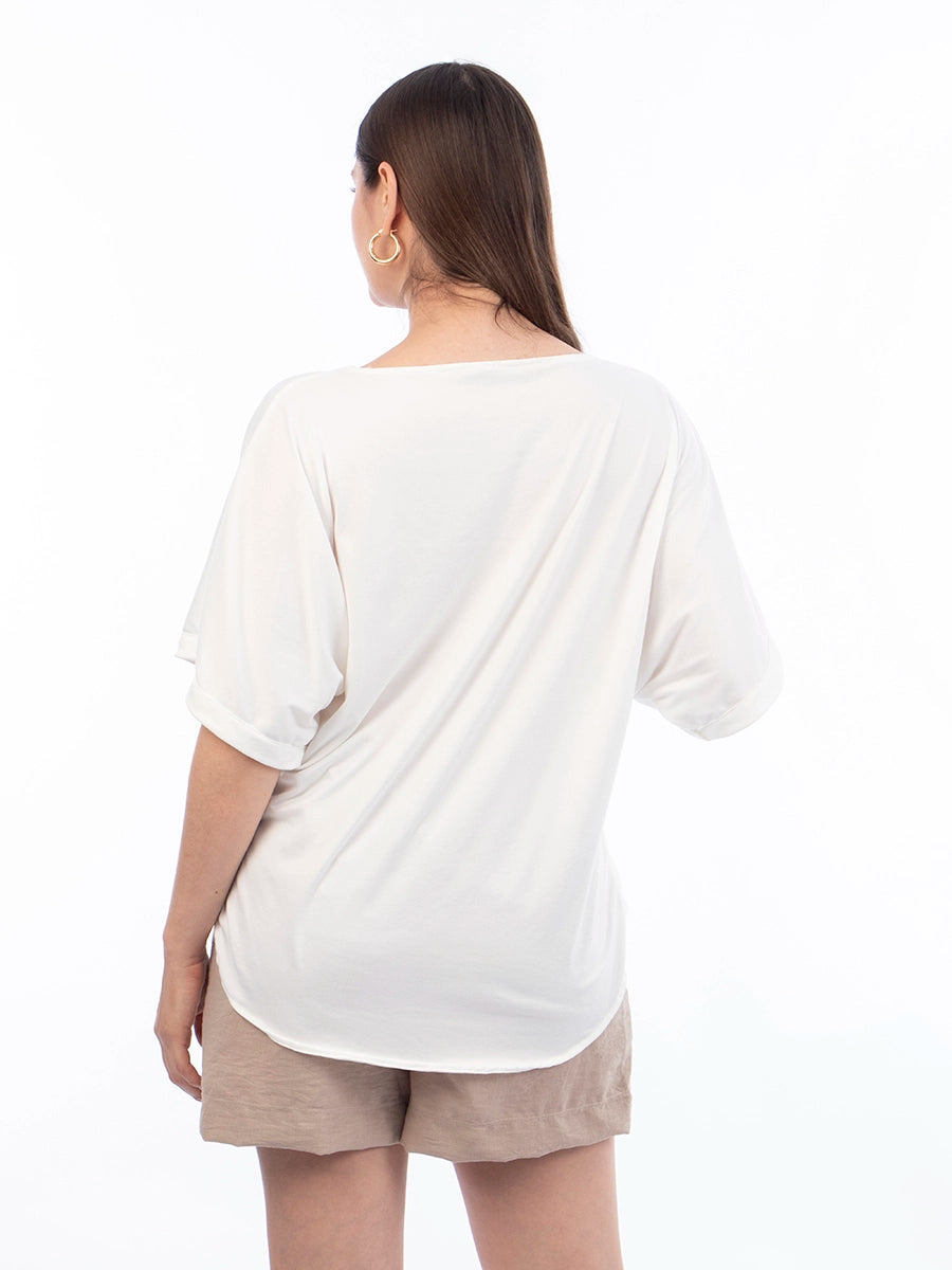 Polo Básico Blanco en Tuvalu