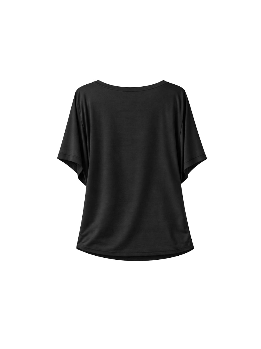 Polo Básico Negro en Tuvalu