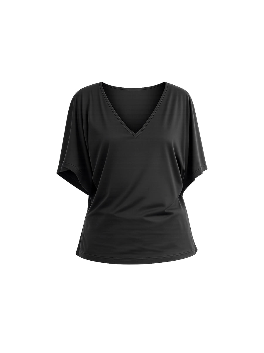 Polo Básico Negro en Tuvalu