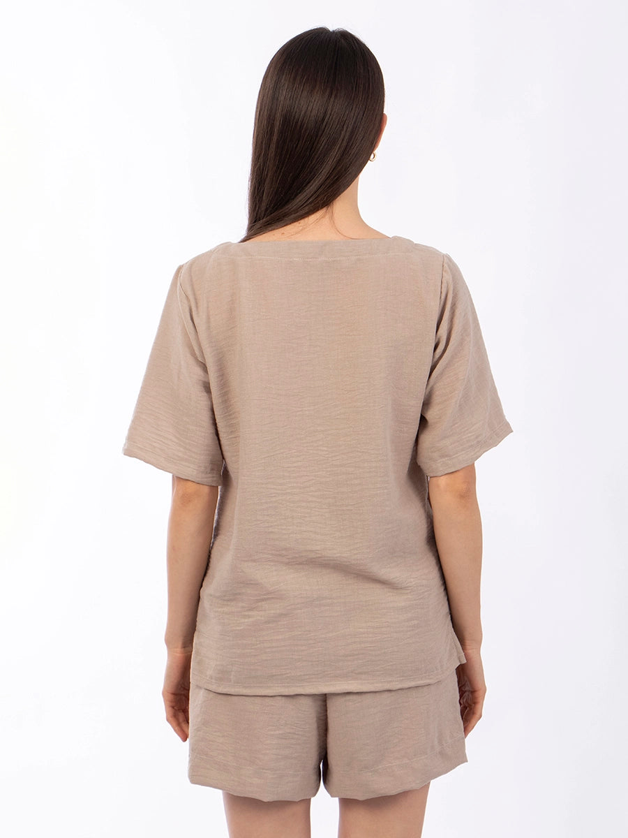 Blusa Básica Beige