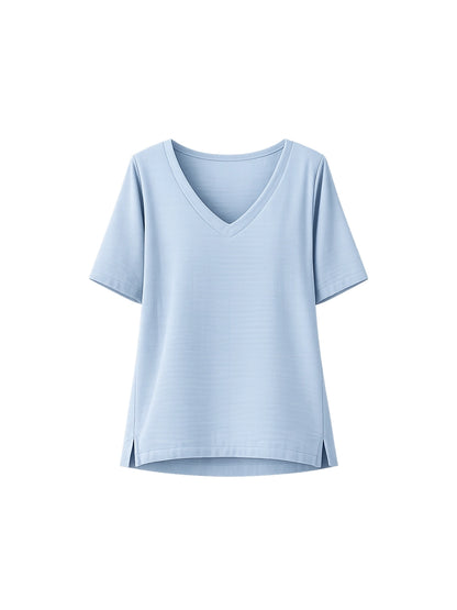 Blusa Básica en Celeste