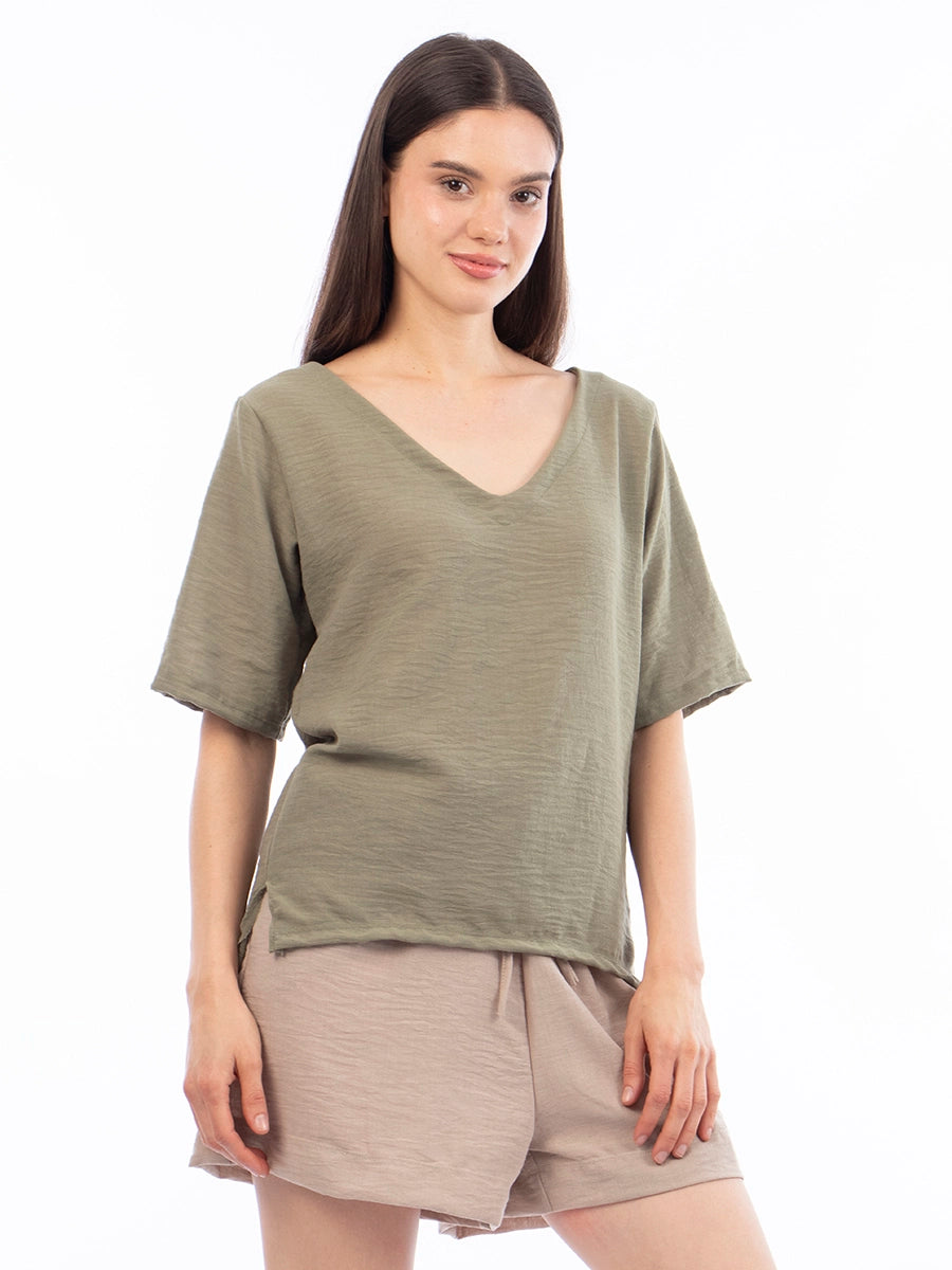 Blusa Básica en Verde