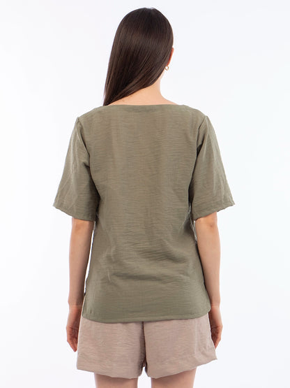 Blusa Básica en Verde