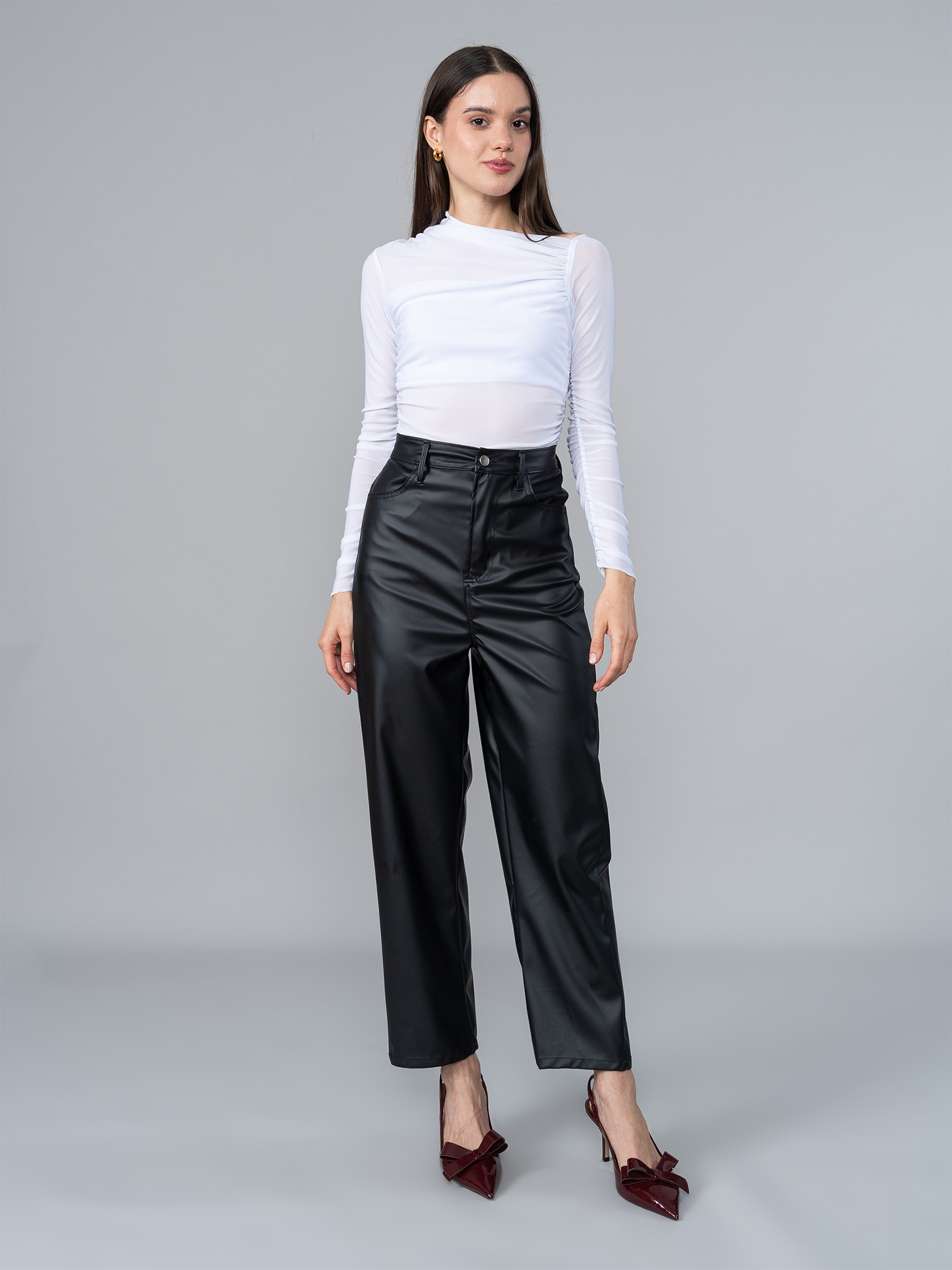 Pantalón Ani Negro en Cuerina