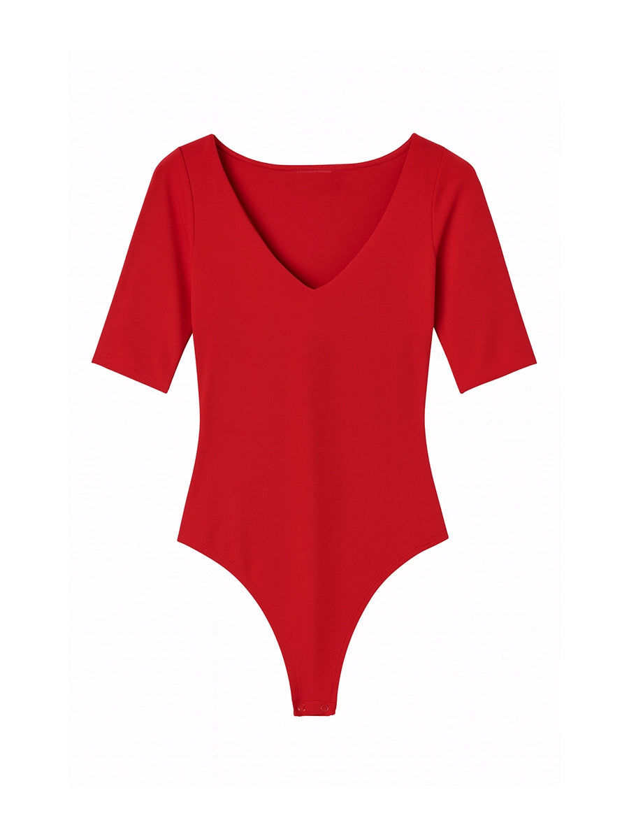 Body Básico Manga Corta Rojo