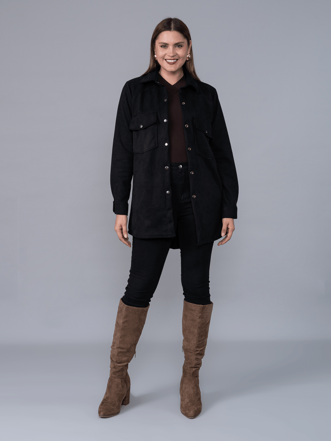 Camisaco Helen Negro - Camisaco de La Matier