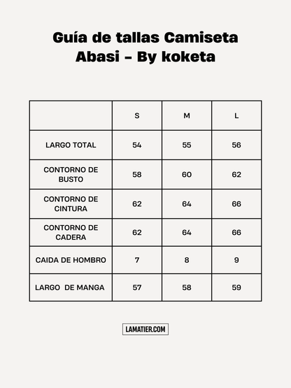 Camiseta Abasi Ecru - Koketa - de La Matier