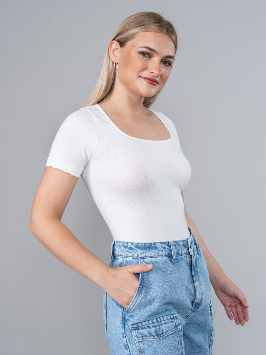 Camiseta Femi Ecru - By Koketa - polo de La Matier
