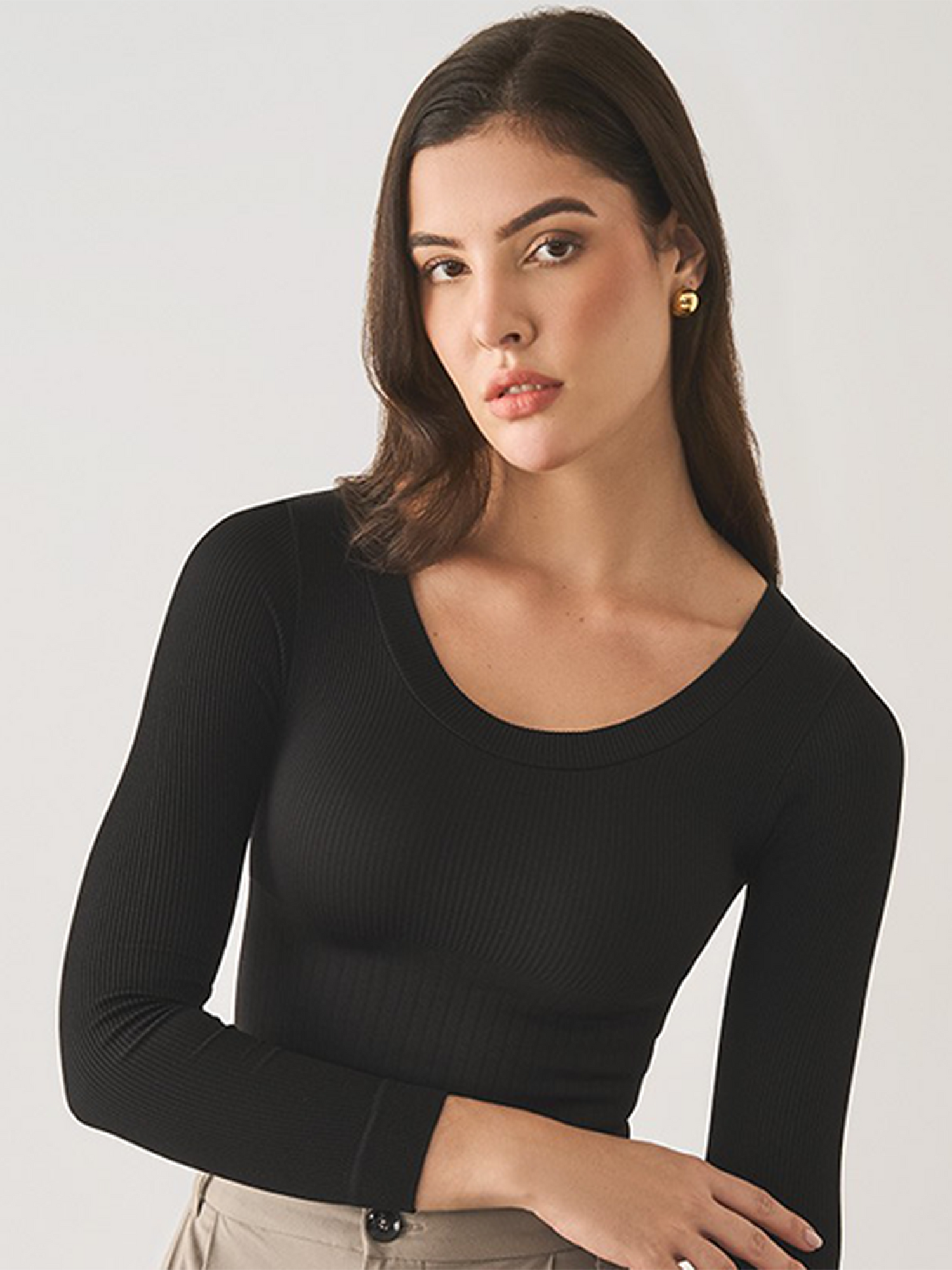 Camiseta Faja Superfit Amaira Negro -  Koketa