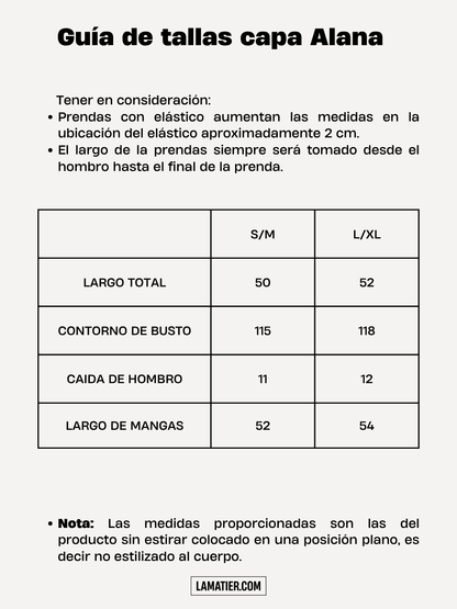 Capa Fur Alana negro - Abrigo de La Matier