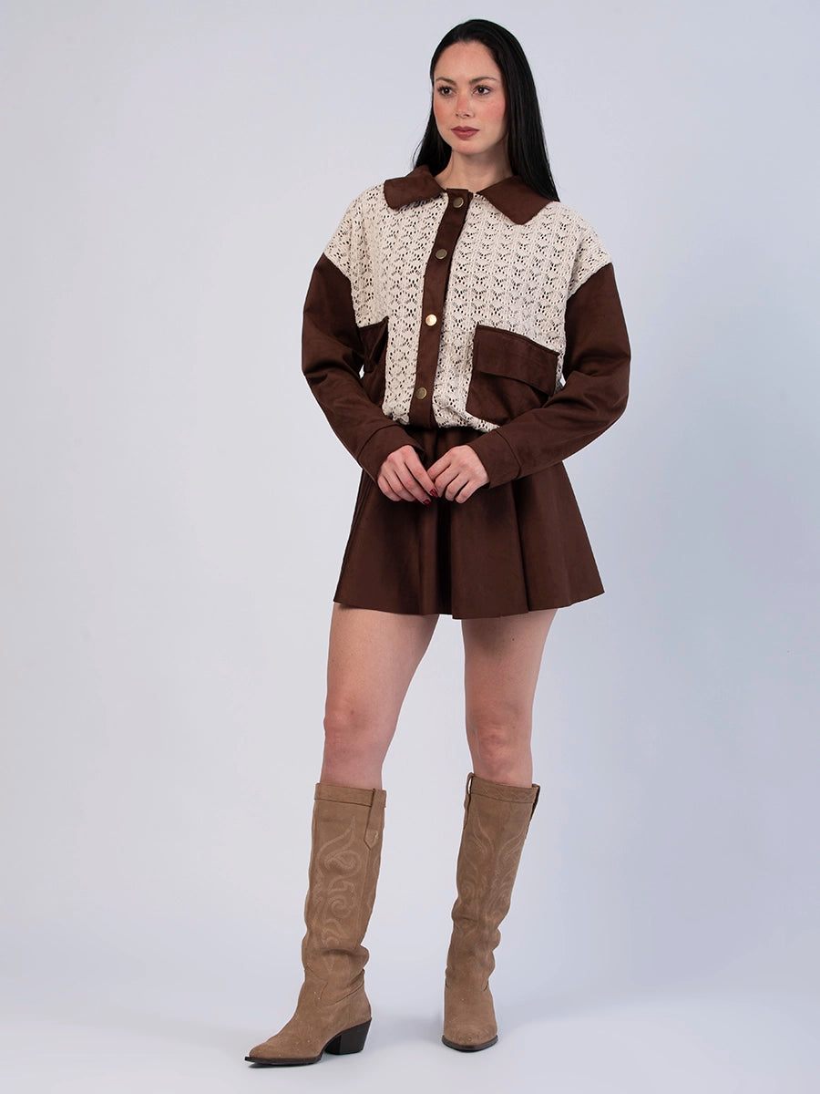 Casaca Bomber Angela Marrón