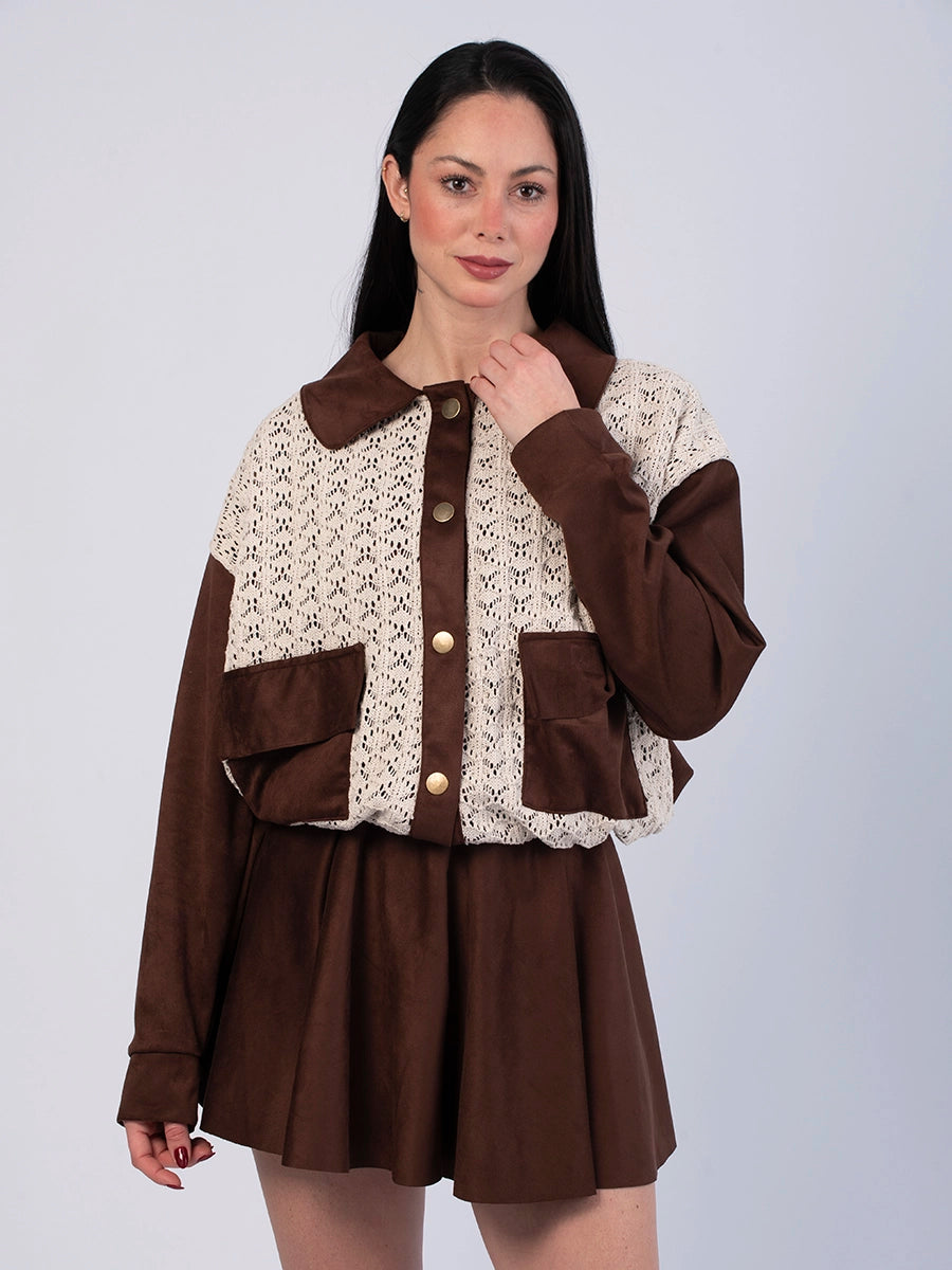 Casaca Bomber Angela Marrón