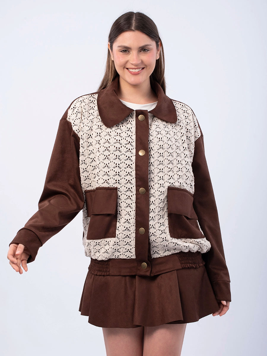 Casaca Bomber Angela Marrón