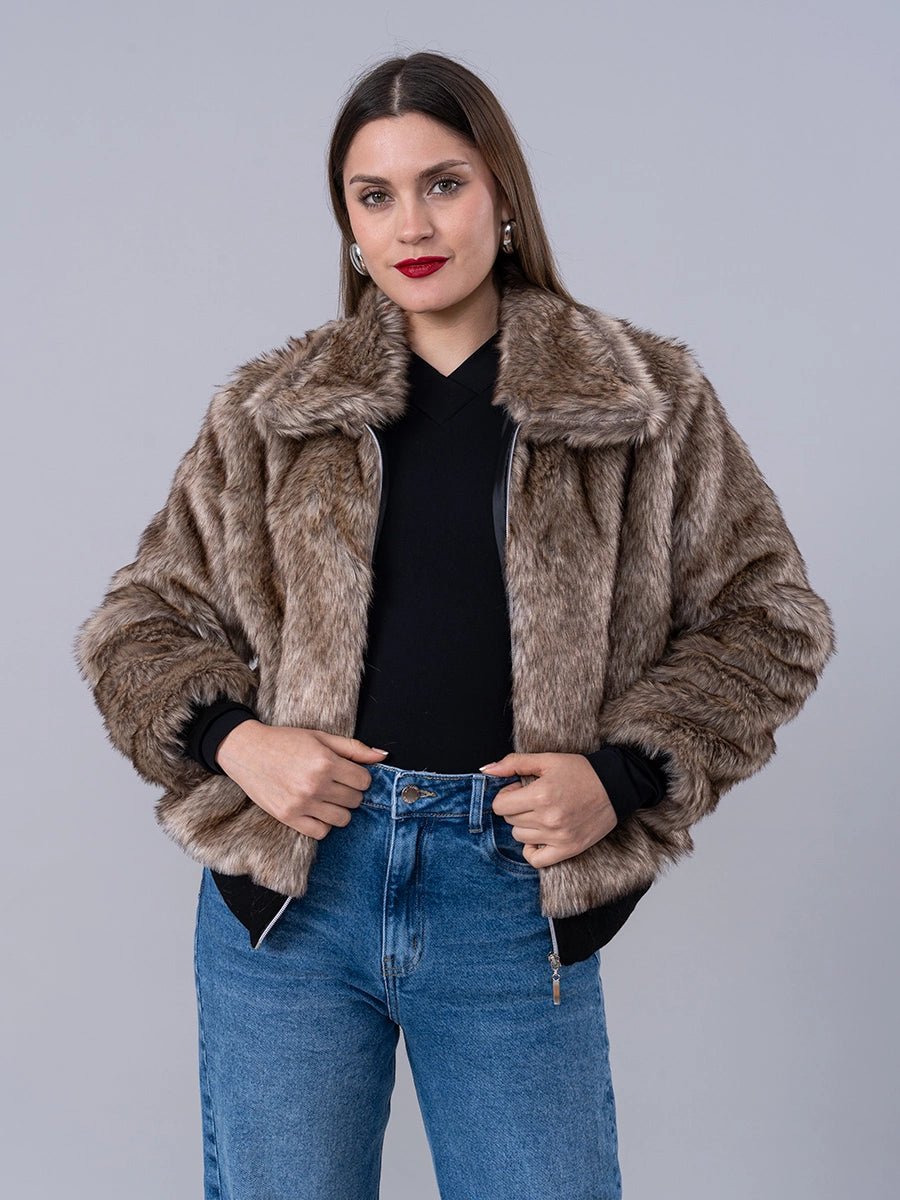 Casaca Fur Caramelo - Casaca de La Matier