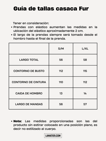 Casaca Fur Caramelo - Casaca de La Matier