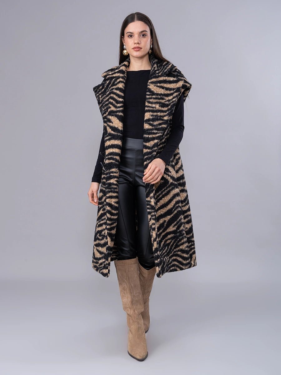 Chaleco Leticia Animal Print - Chaleco de La Matier