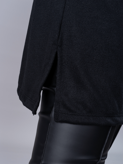 Chompa Off Shoulder Negro - Chompa de La Matier