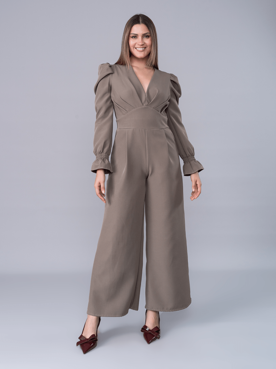 Enterizo Stephanie Taupe - Enterizo de La Matier