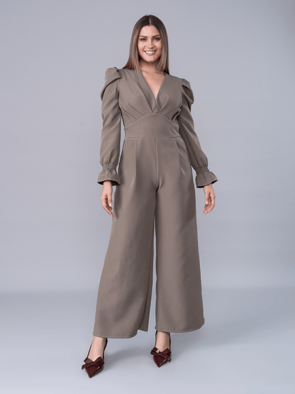 Enterizo Stephanie Taupe - Enterizo de La Matier