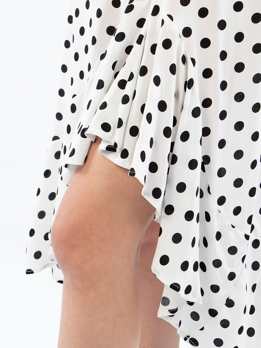 Falda Dots Blanco