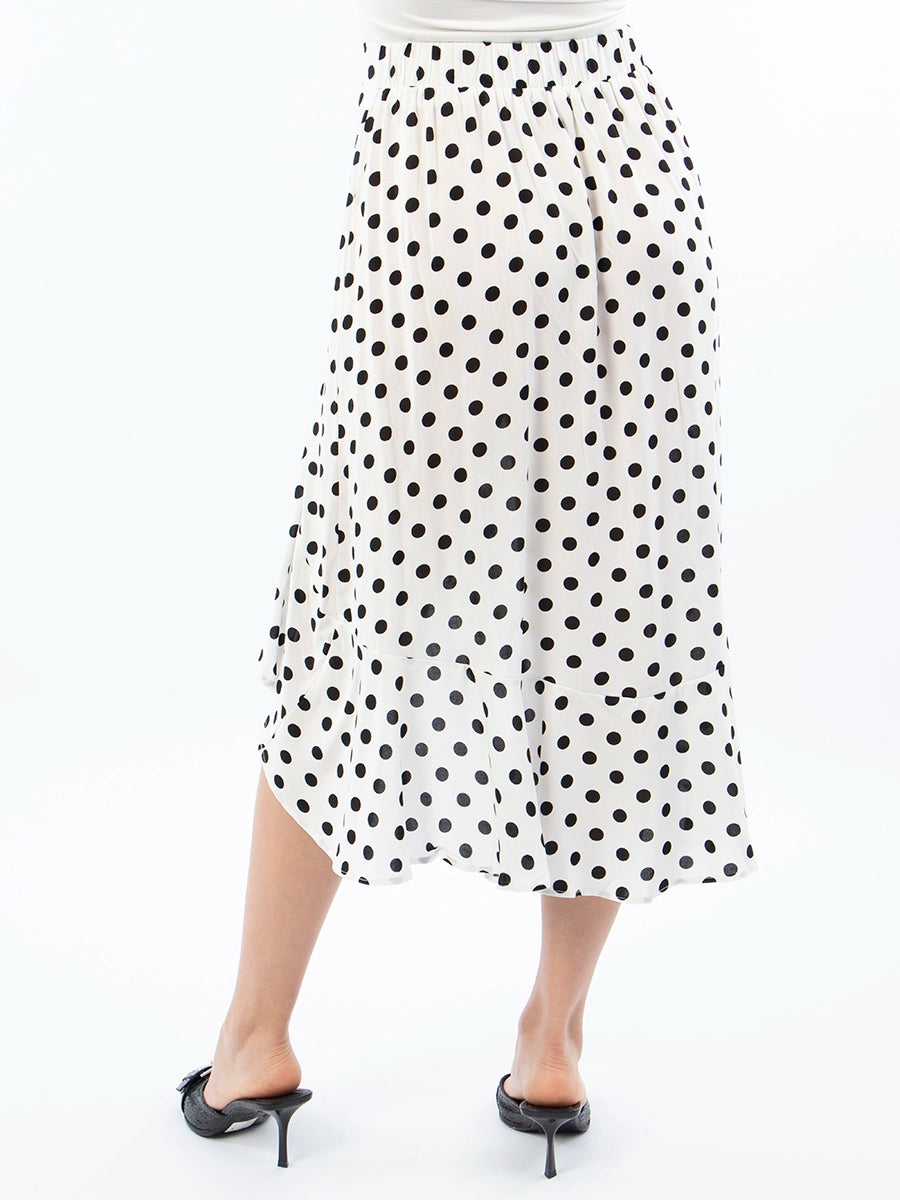 Falda Dots Blanco