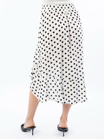 Falda Dots Blanco