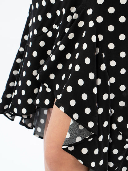 Falda Dots Negro