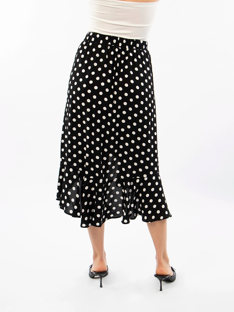 Falda Dots Negro
