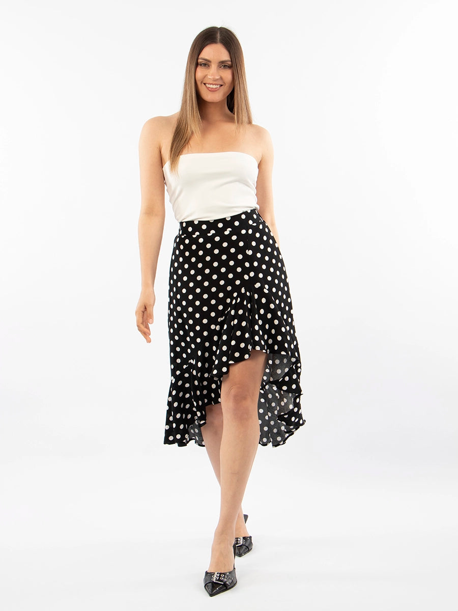 Falda Dots Negro
