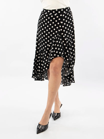Falda Dots Negro