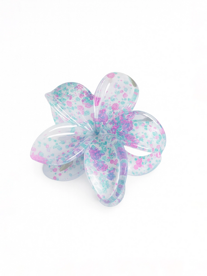 GANCHO ACRILICO FLOR JAZPEADO