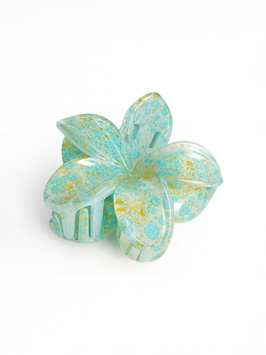 GANCHO ACRILICO FLOR JAZPEADO