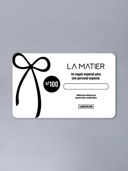 Gift Card La Matier - regalo de La Matier