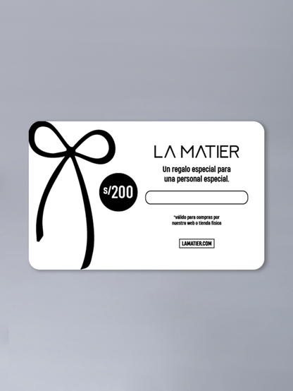 Gift Card La Matier - regalo de La Matier