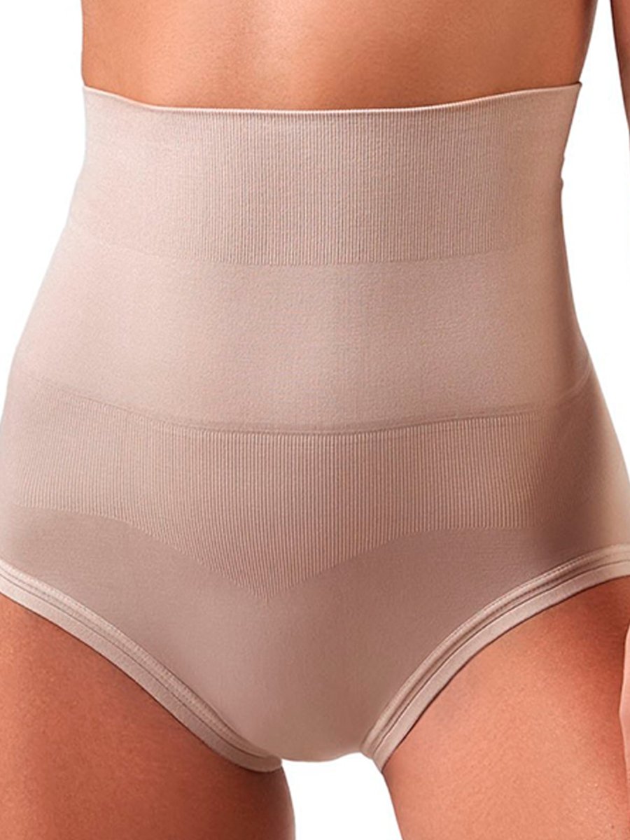 Koketa Calzon Cintura Alta Beige - lenceria de La Matier