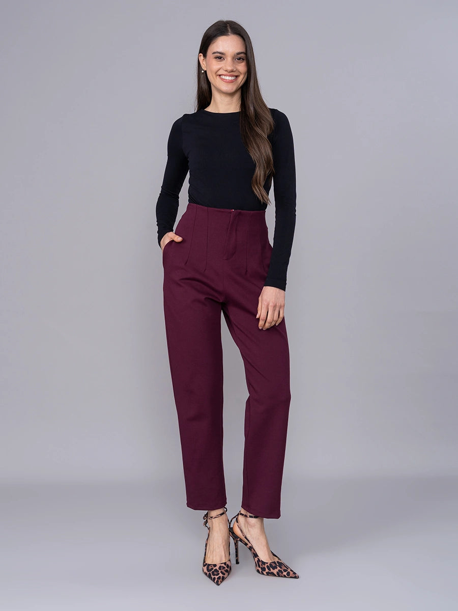 Pantalón Silvana Borgoña