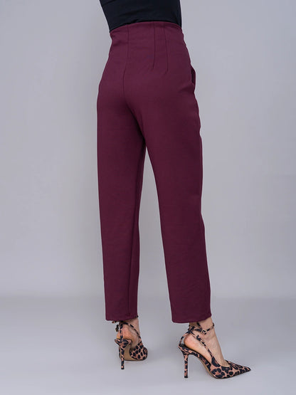 Pantalón Silvana Borgoña