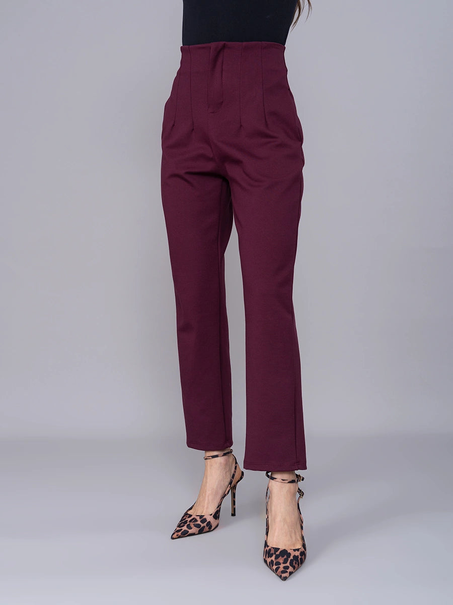 Pantalón Silvana Borgoña