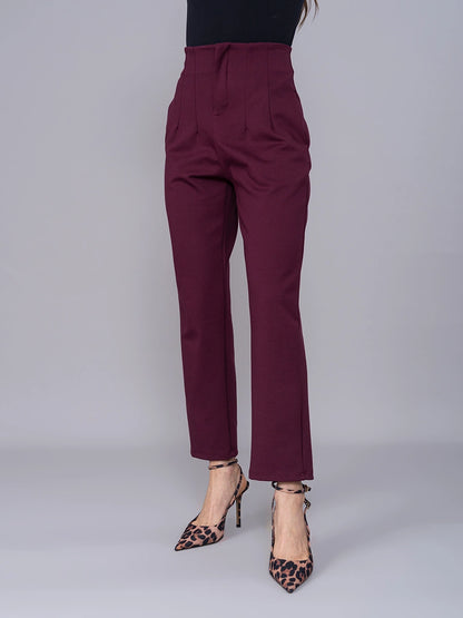 Pantalón Silvana Borgoña