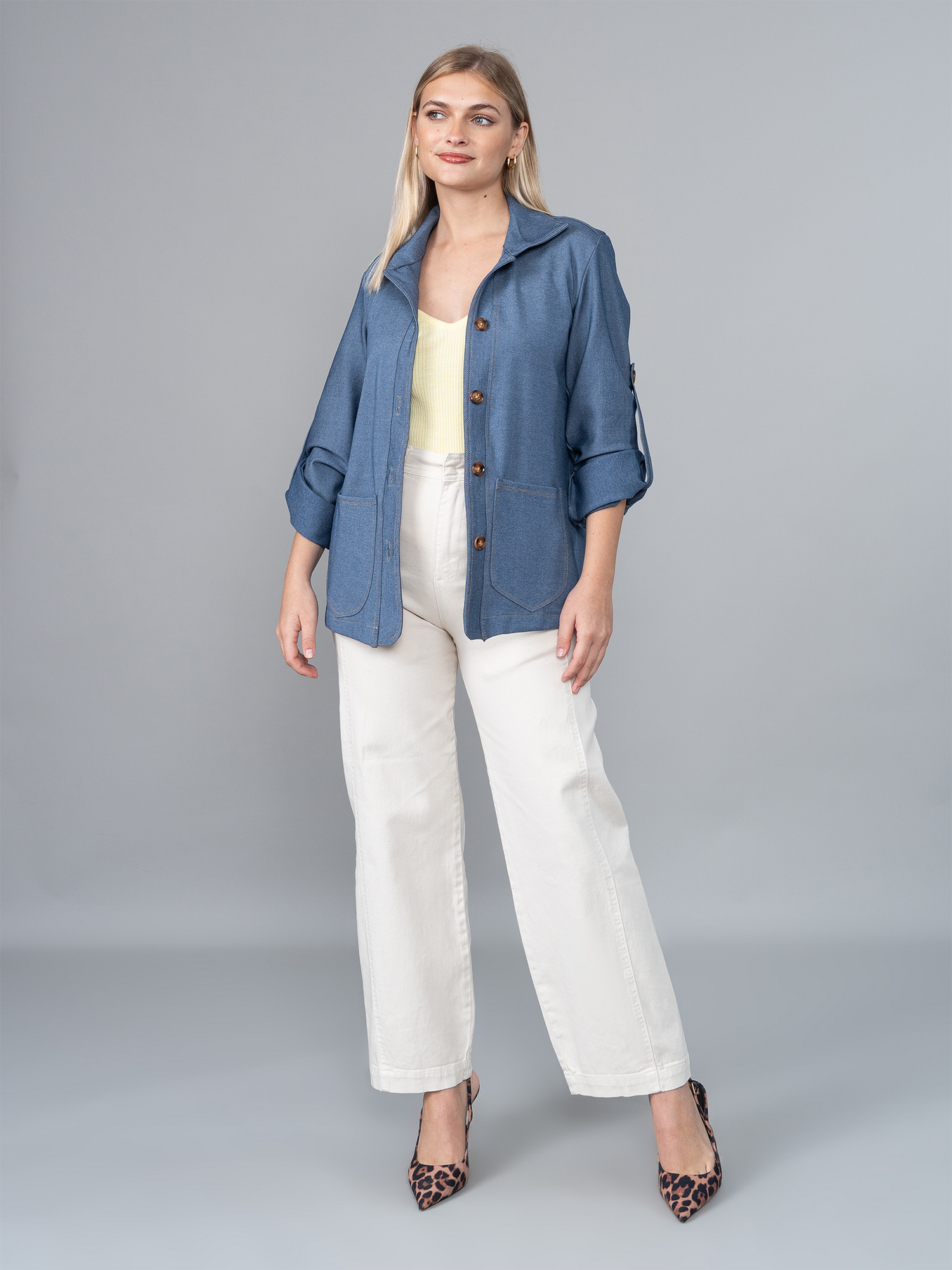 Saco Luciana Look Denim