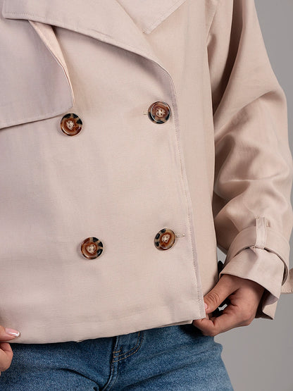 Trench Corto Beige