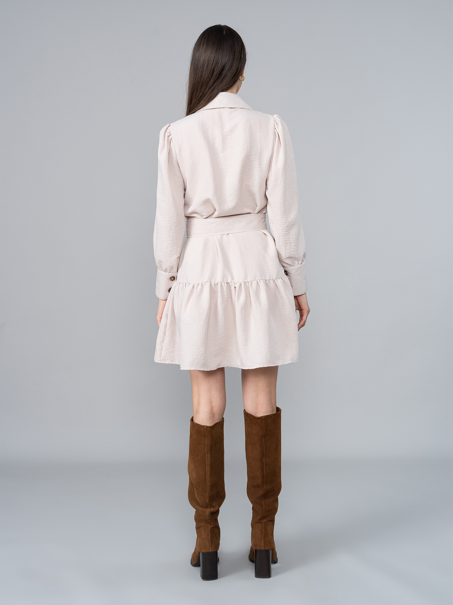 Vestido Alba 2.0 Beige en Chalis